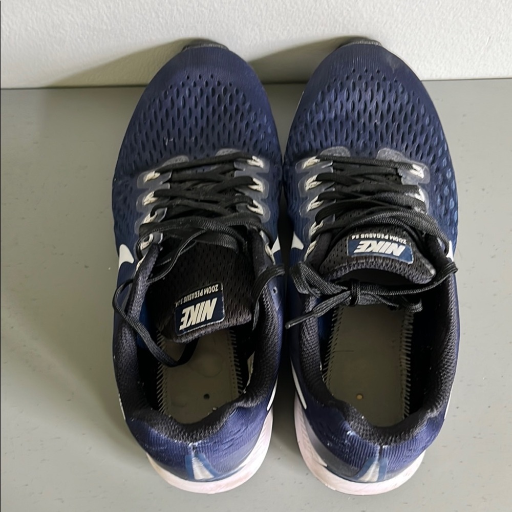 Nike Women’s Shoes Sz 10 Zoom Pegasus 34 Blue Running Tennis Athletic Jogging - Picture 6 of 10